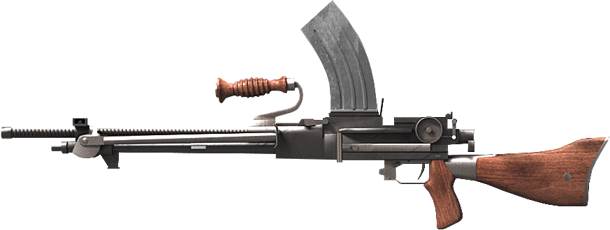 Type 96 Lmg - Japoński Karabin Maszynowy (873x330), Png Download