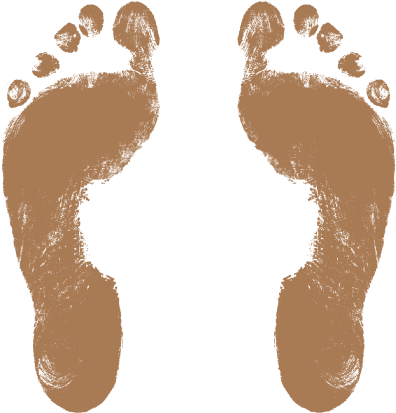 Footprint Png (400x420), Png Download