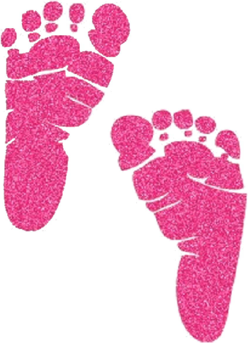 Clipart Free Library Pink Baby Footprints Clipart - Baby Footprints Clipart Free (510x640), Png Download