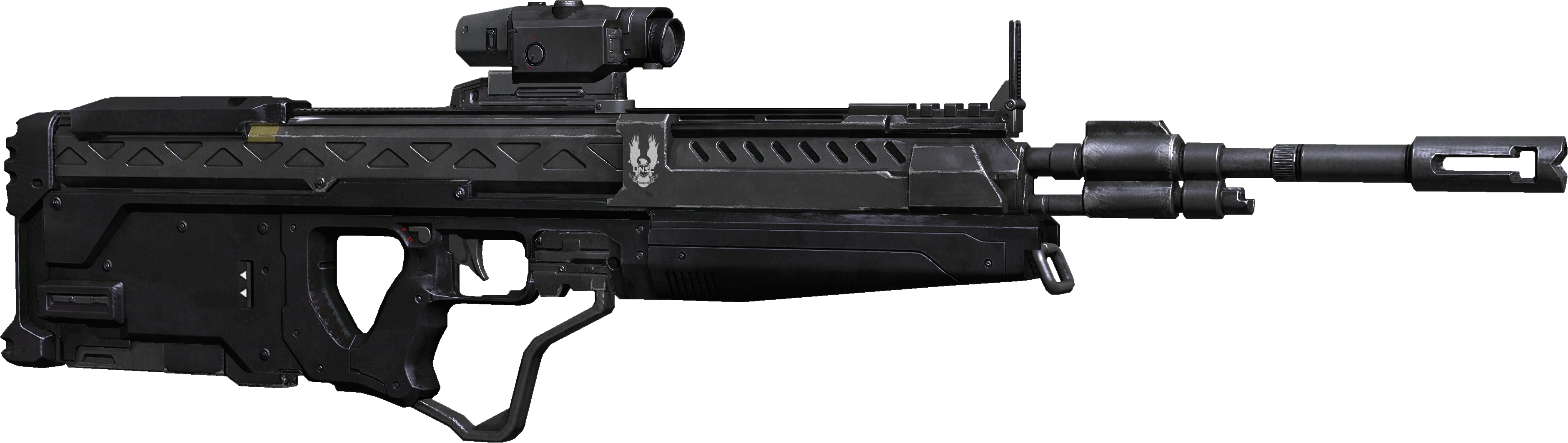 M395 Designated Marksman Rifle - Halo Unsc Weapons (3760x1064), Png Download