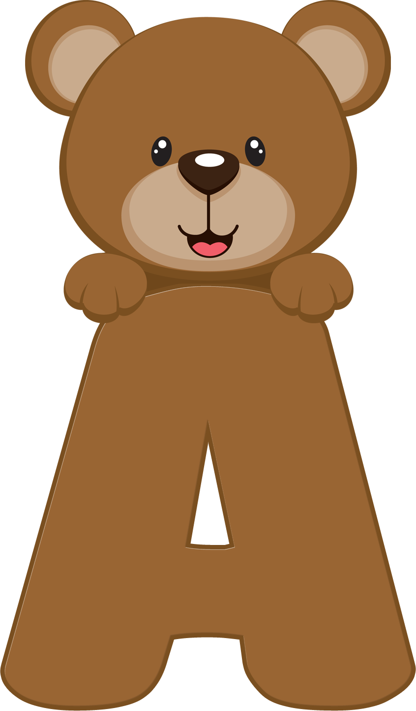 Alfabeto - Ursinho 6 - Png - Letras - Miúsculas - Download - Baby Shower Bear (846x1443), Png Download