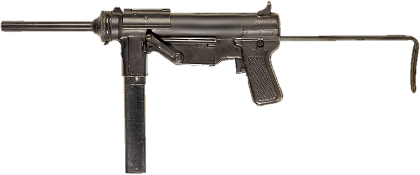 M3a1 “grease Gun” - Grease Gun (860x356), Png Download
