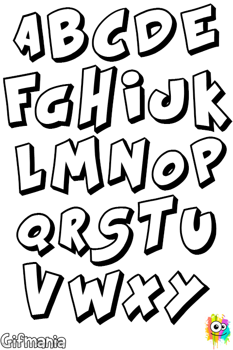 Letras Bonitas Para Carteles De Cumplea - Letras Para Historietas (480x720), Png Download