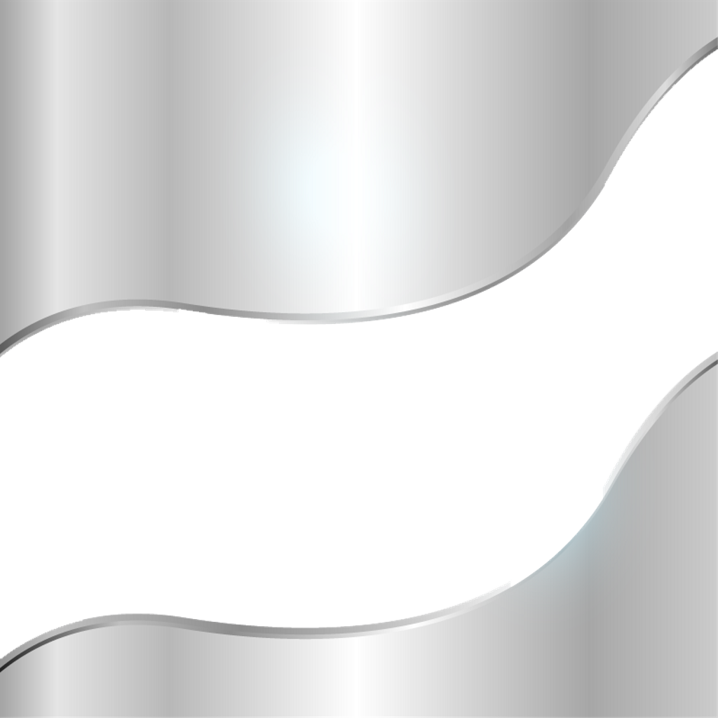 Mq Silver Frames Frame Border Borders Metal - Portable Network Graphics (1024x1024), Png Download