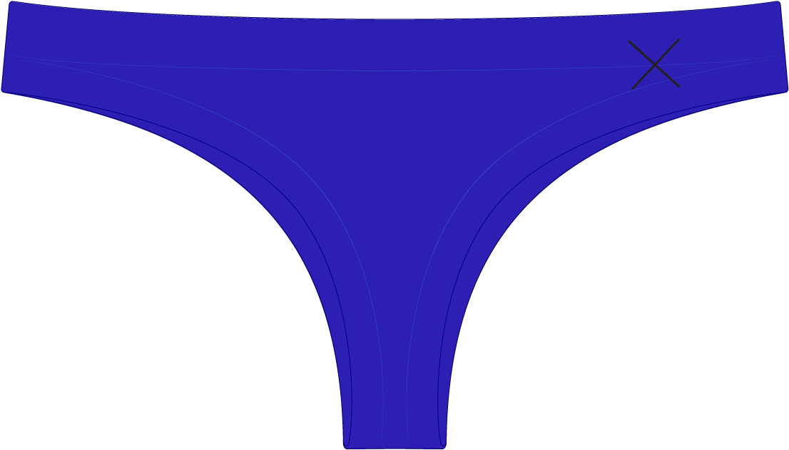 Malibu Blue Seamless Panties - Undergarment (1200x900), Png Download