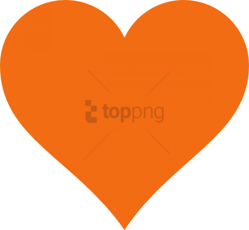 Heart Clip Art - Orange Heart Clipart (600x556), Png Download