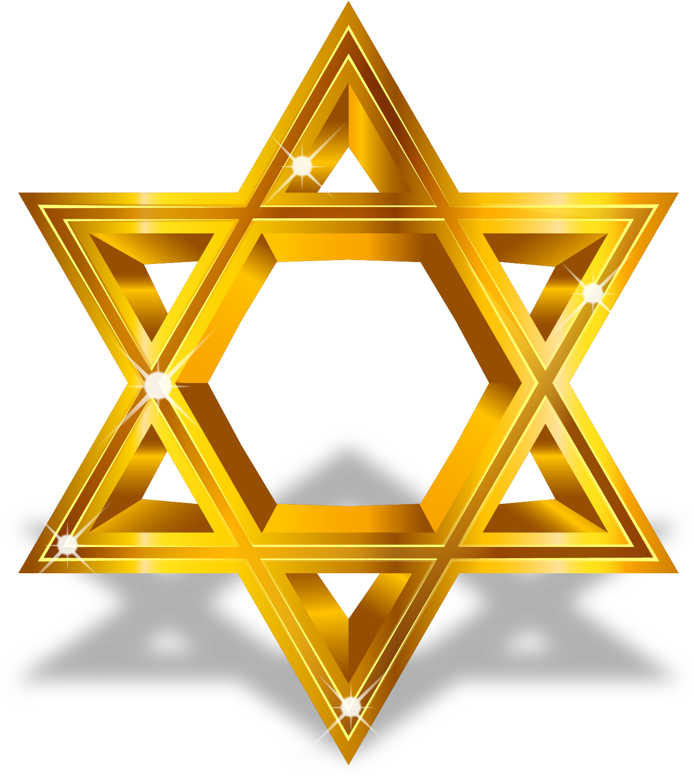Star Of David Computer File - Jewish Star Gold Transparent (1449x1595), Png Download