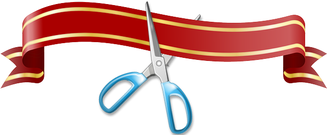 Ciinta Con Tijeras - Christmas Ribbon Png (640x320), Png Download