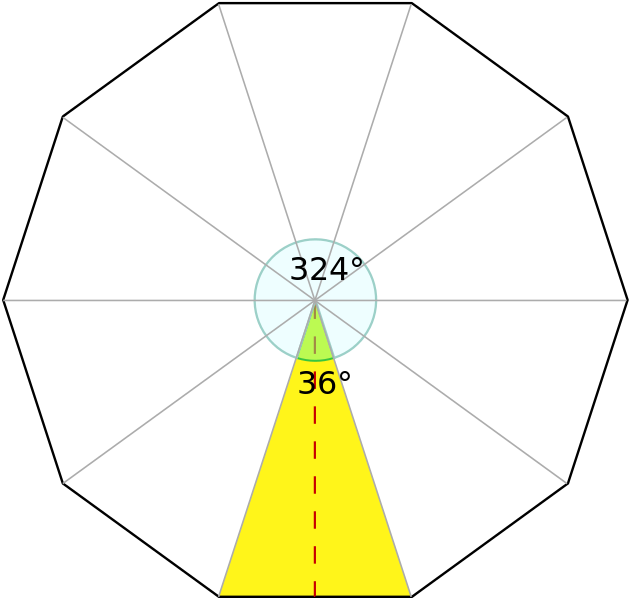 252 × 240 Pixels - Decagono Aureo (630x600), Png Download