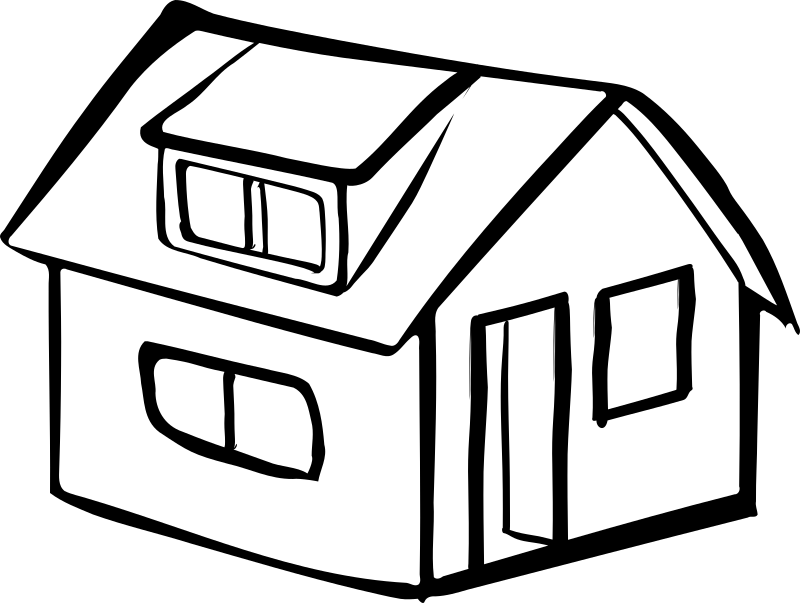 Blank Detached House Jpg Transparent Download - Blank Picture Of House (800x603), Png Download