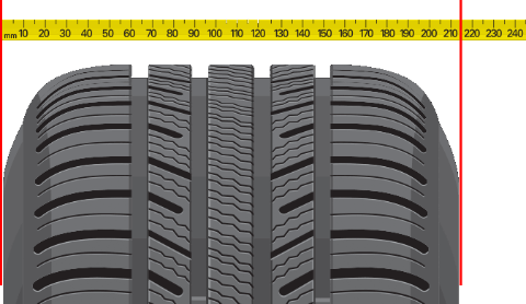 This Physical Width Of The Tire Can Change If The Tire - Section Width Of A Tire (480x278), Png Download