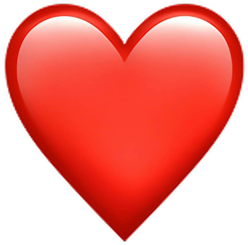 Red Heart Emoji Heart Emoji Emoticon Iphone Iphonee - Heart Emoji Png (1024x1024), Png Download