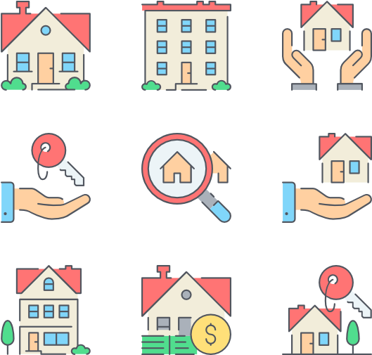 Real Estate 20 Icons - Web Development (600x564), Png Download