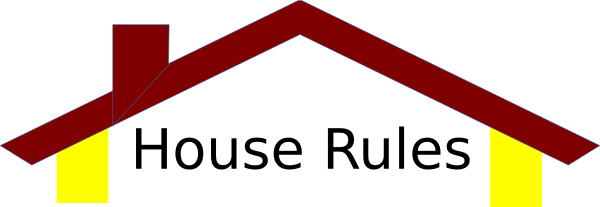 House Roof Clip Art At Clker - House Rules Clipart (600x207), Png Download