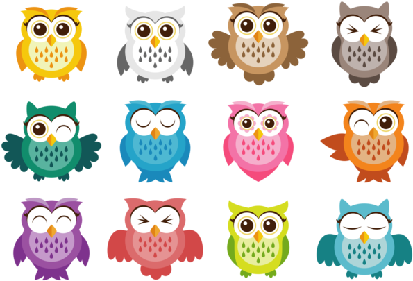 Cute Owl Vector Icons - Cute Owl Vector (700x490), Png Download