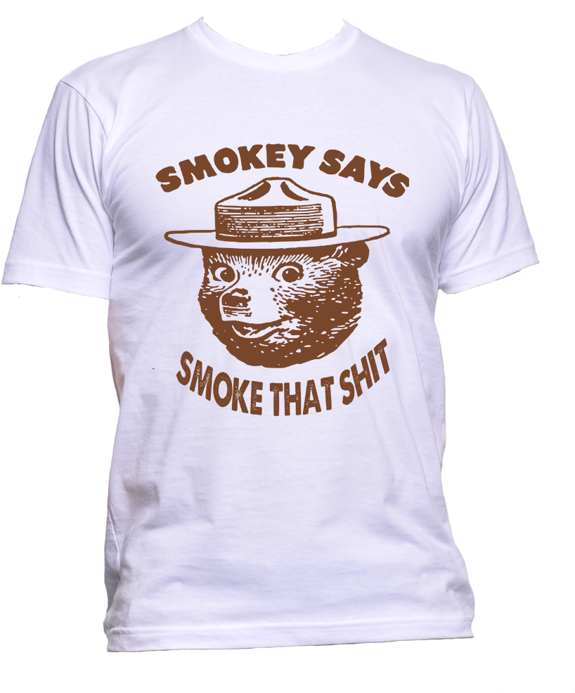 Product Description - Smokey Says Resist V-neck Tees (1020x1000), Png Download