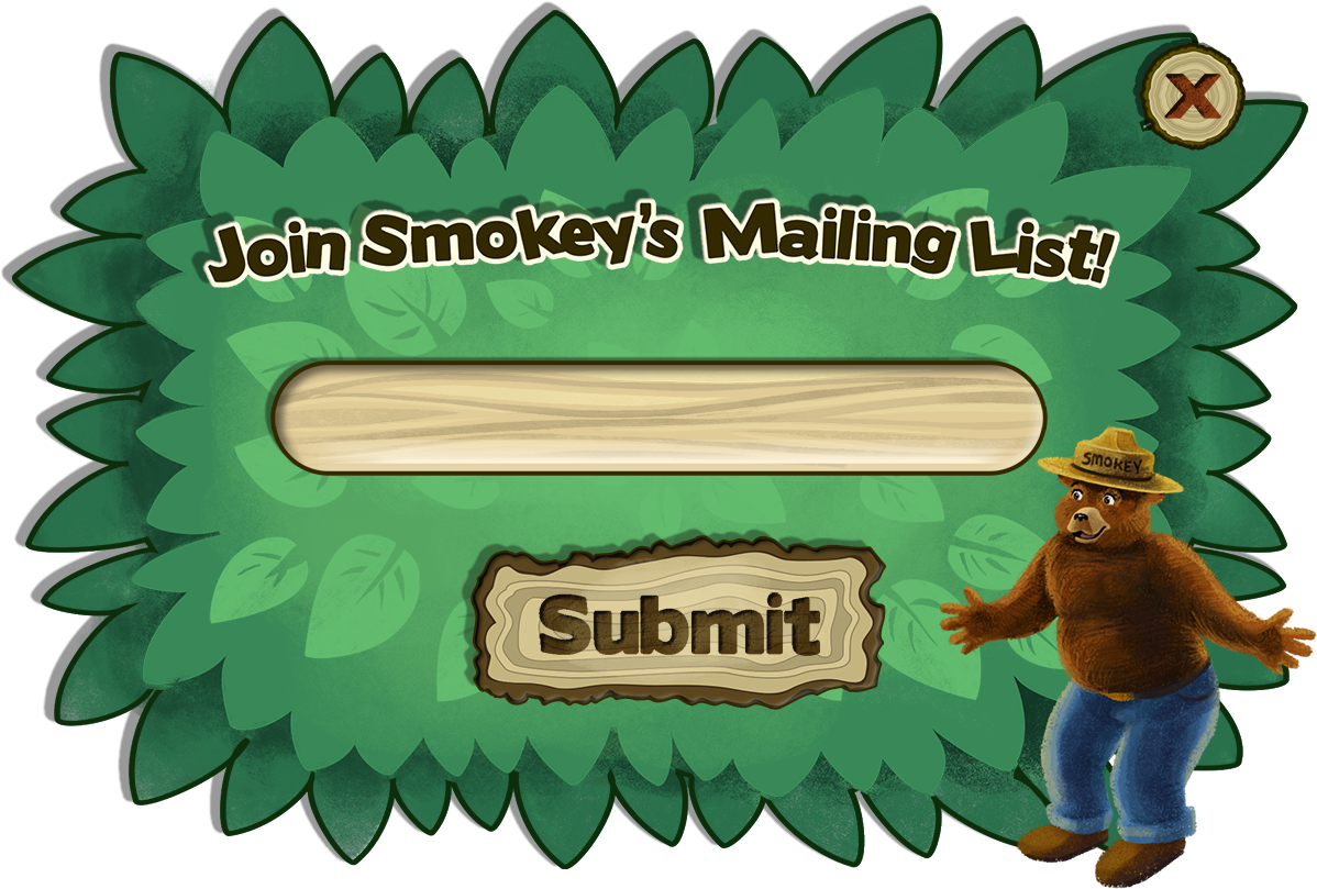 Ui Popups I Designed For The Smokey Bear Books App - Illustration (1500x937), Png Download