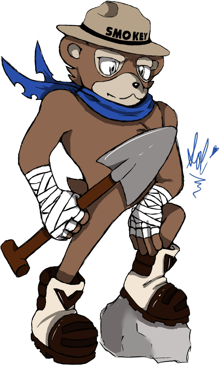 I Drew Smokey For Sonic Forces Before I Knew What Bears - Cartoon (778x1199), Png Download