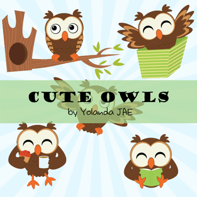 [png] Cute Owls - Owl (400x400), Png Download