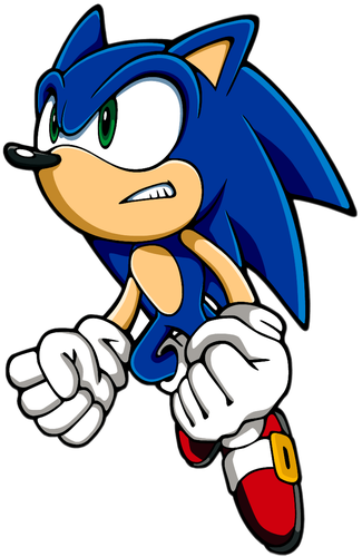 Sonic Jump-500px - Sonic The Hedgehog Jumping (325x500), Png Download
