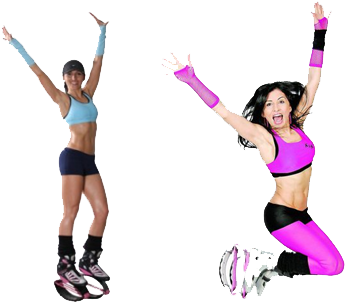 Jpg 2 Women Jumping (376x326), Png Download
