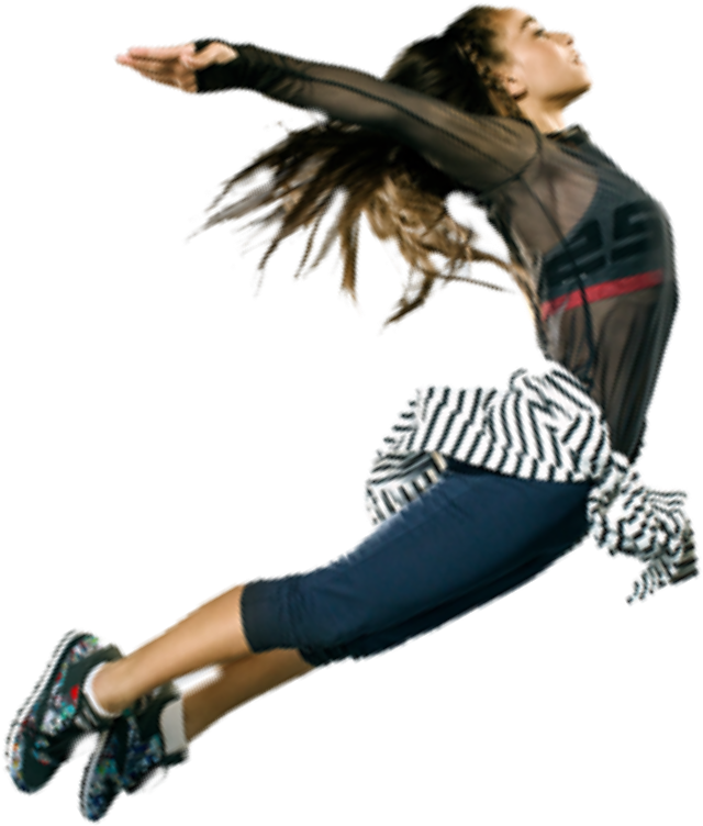 Ftestickers Woman Jump Levitation - Jumping (1017x961), Png Download