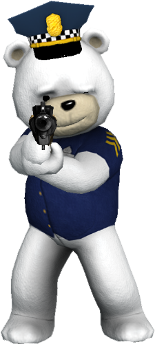 Naughty Bear Cop (300x500), Png Download