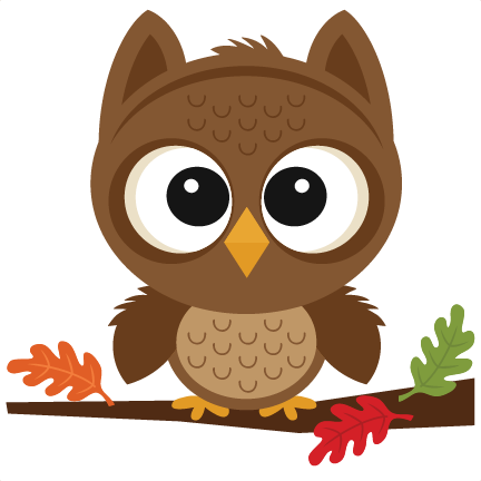 Fall Owl Scrapbook Cut File Cute Clipart Files For - Fall Owl (432x432), Png Download