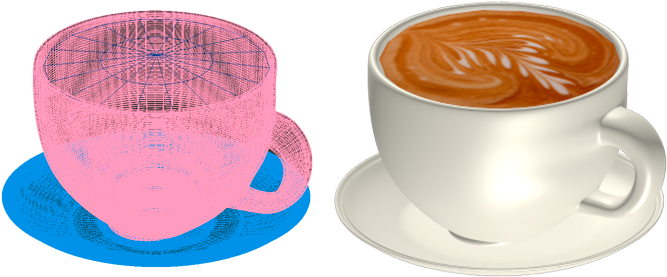 Render Taza De Cafe - Taza De Cafe Render (700x289), Png Download
