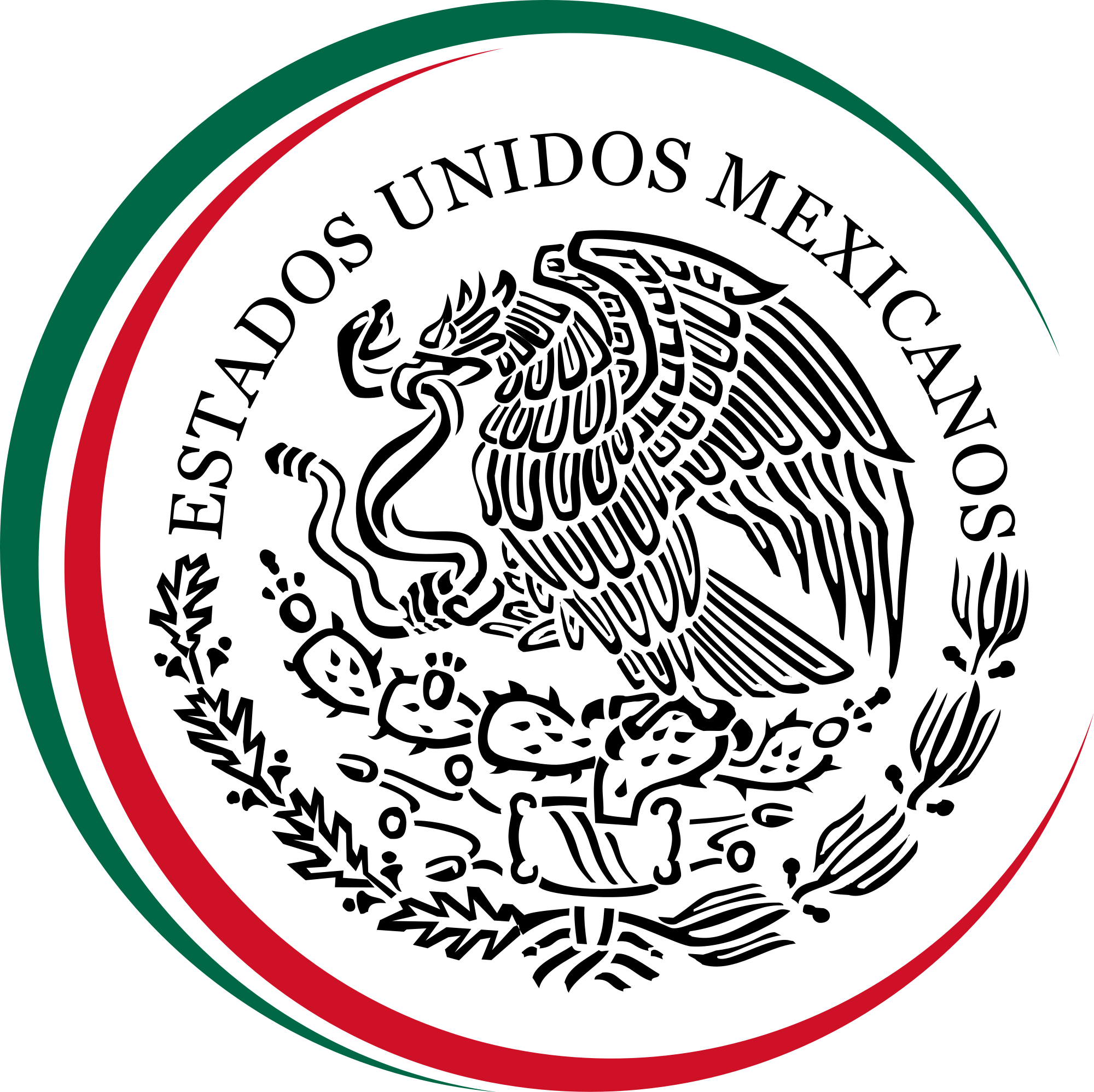 Mexico Symbol Black And White (1200x1197), Png Download