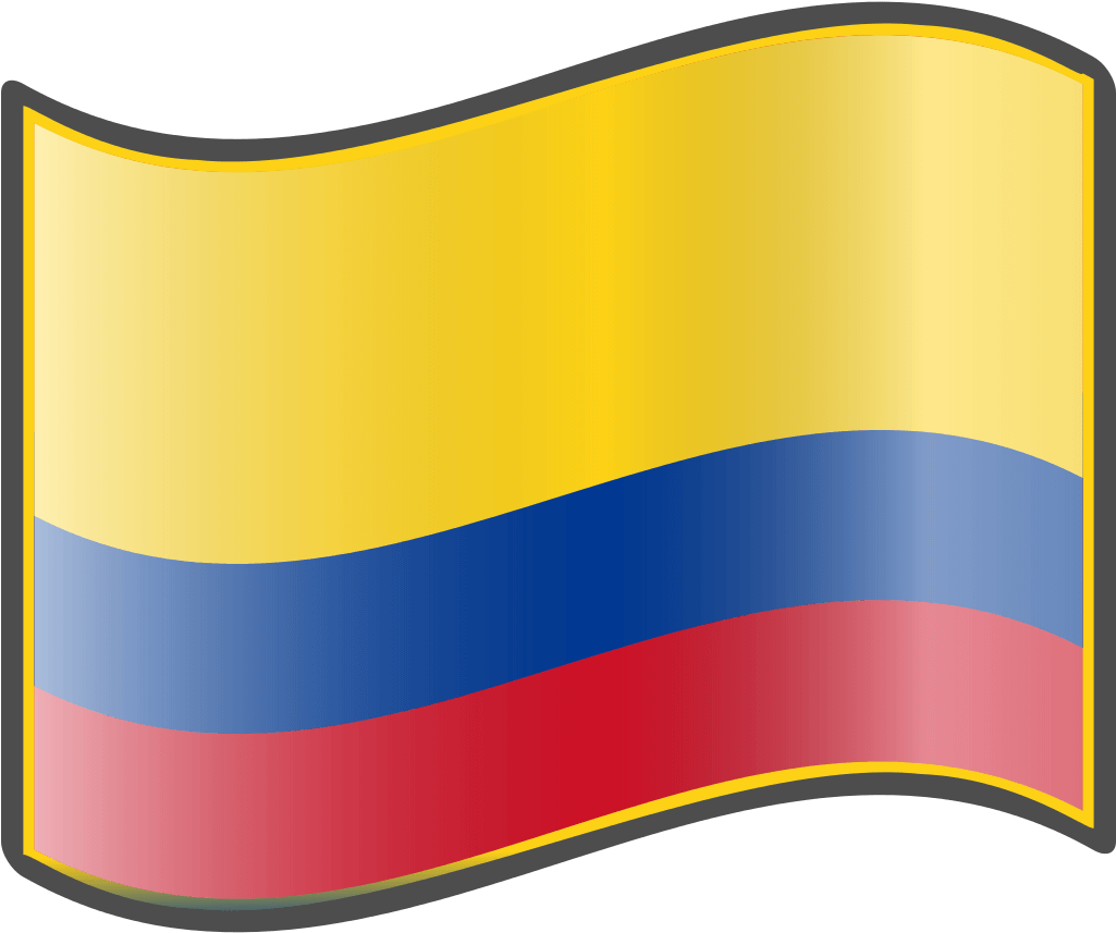 Bandera Colombiana Dibujada - Flag Of Colombia (1024x1024), Png Download