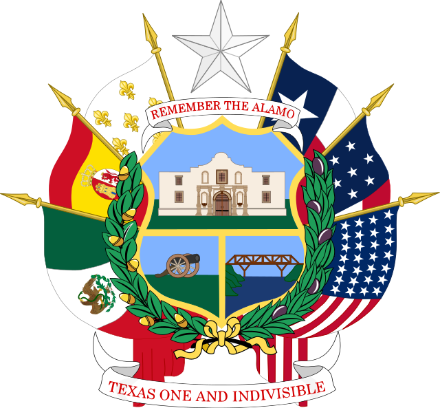 Seal Of Texas Svg - Texas State Seal Back (640x593), Png Download
