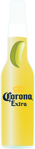 Corona Beer Bottle Svg (258x597), Png Download