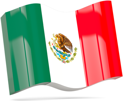Illustration Of Flag Of Mexico - Mexican Flag 2" Trailer Hitch Receiver Cover Abs Plastic (640x480), Png Download