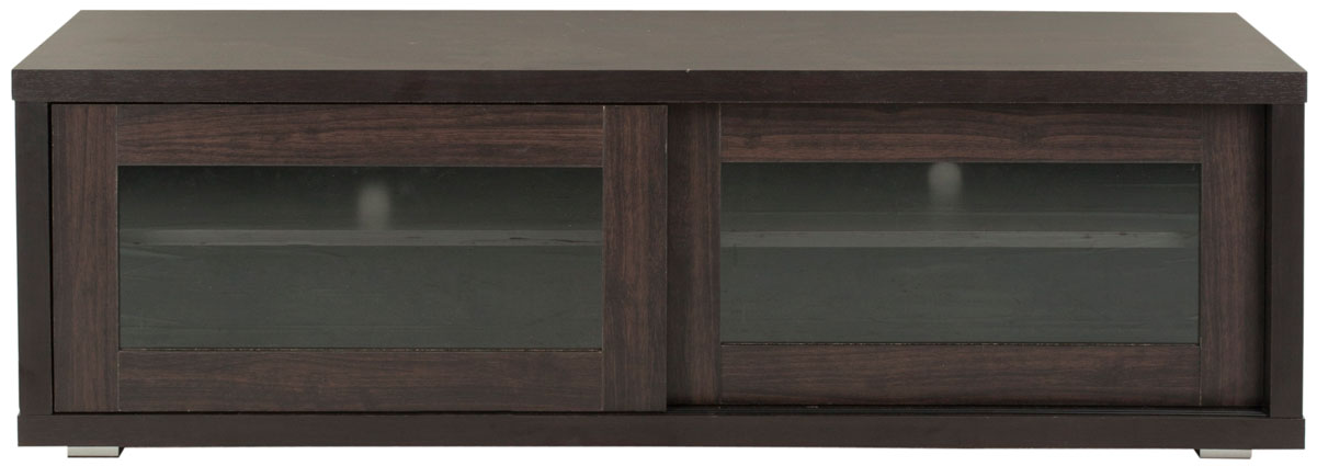 Tv Cabinet In Dark Brown And Wood Grain Finish - Furniture (1200x960), Png Download