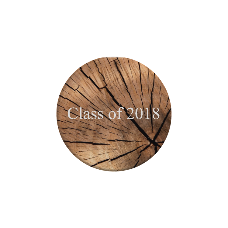 Wood Grain Class Of 2018 - Wooden Stump Texture Mouse Pad (750x750), Png Download