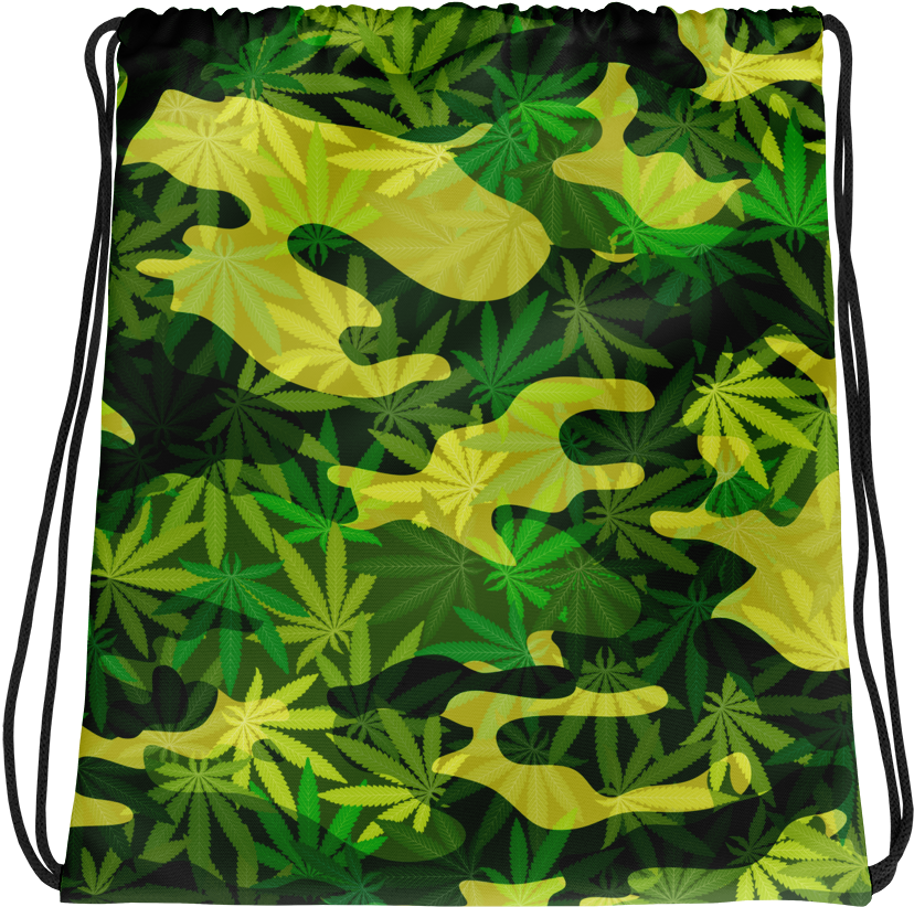 Camo Weed All Over Print Drawstring Bad - Onlineshop Schweiz Bettwaesche - Tote Bags (1000x1000), Png Download