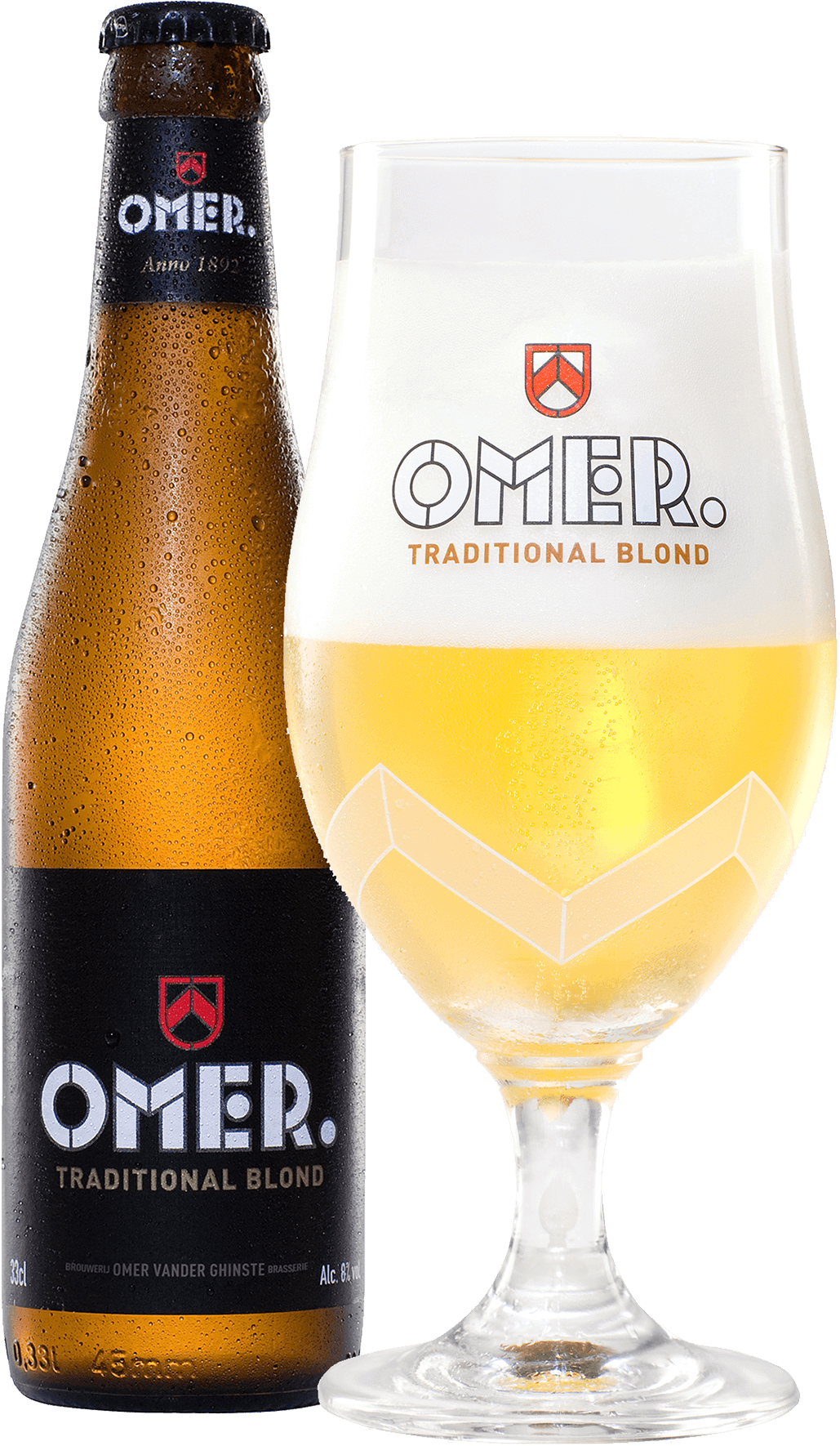 Omer Traditional Blond Cleaned Packshot - Omer Traditional Blond - Brouwerij Bockor Nv (1029x1770), Png Download