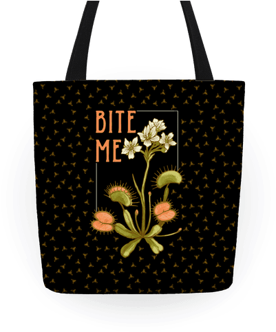 Bite Me Venus Flytrap Tote - Venus Flytrap (484x484), Png Download