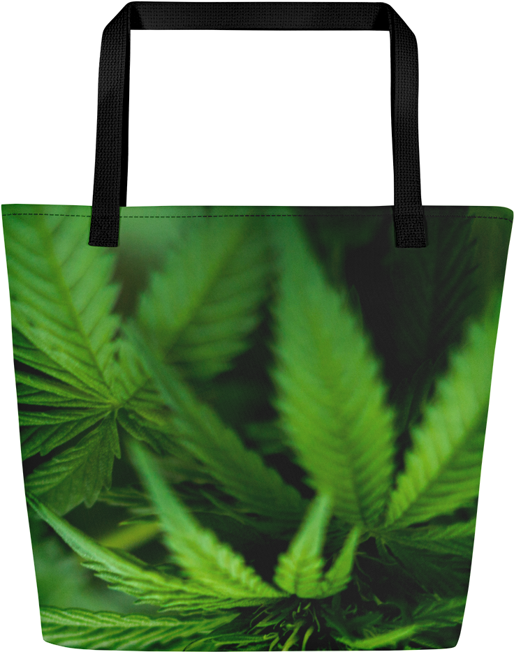Pot Cannabis All Over Print Beach Bag - Tote Bag (1000x1000), Png Download
