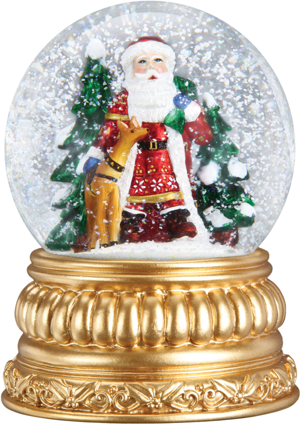 Old Word Christmas Nordic Santa Snow Globe - Snow Globe (900x900), Png Download