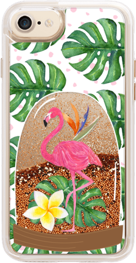 Casetify Iphone 7 Liquid Glitter Case - 1 Pair Trendy Women Christmas Crystal Party Ear Studs (282x560), Png Download