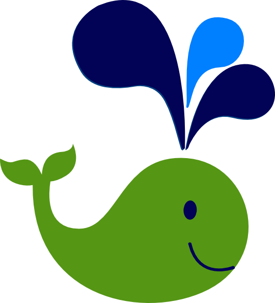 Anchor Clipart Lime - Whale Green (540x594), Png Download