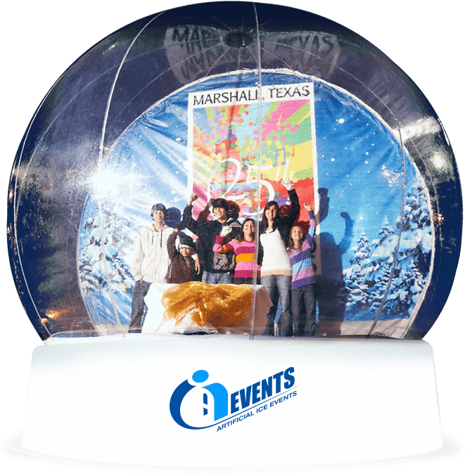 Snowglobe Live - Ll Bean Giant Snowglobe (674x677), Png Download