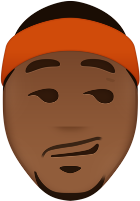 Danny Devito Face Png Vector Library Stock - Carmelo Anthony Emoji (400x400), Png Download