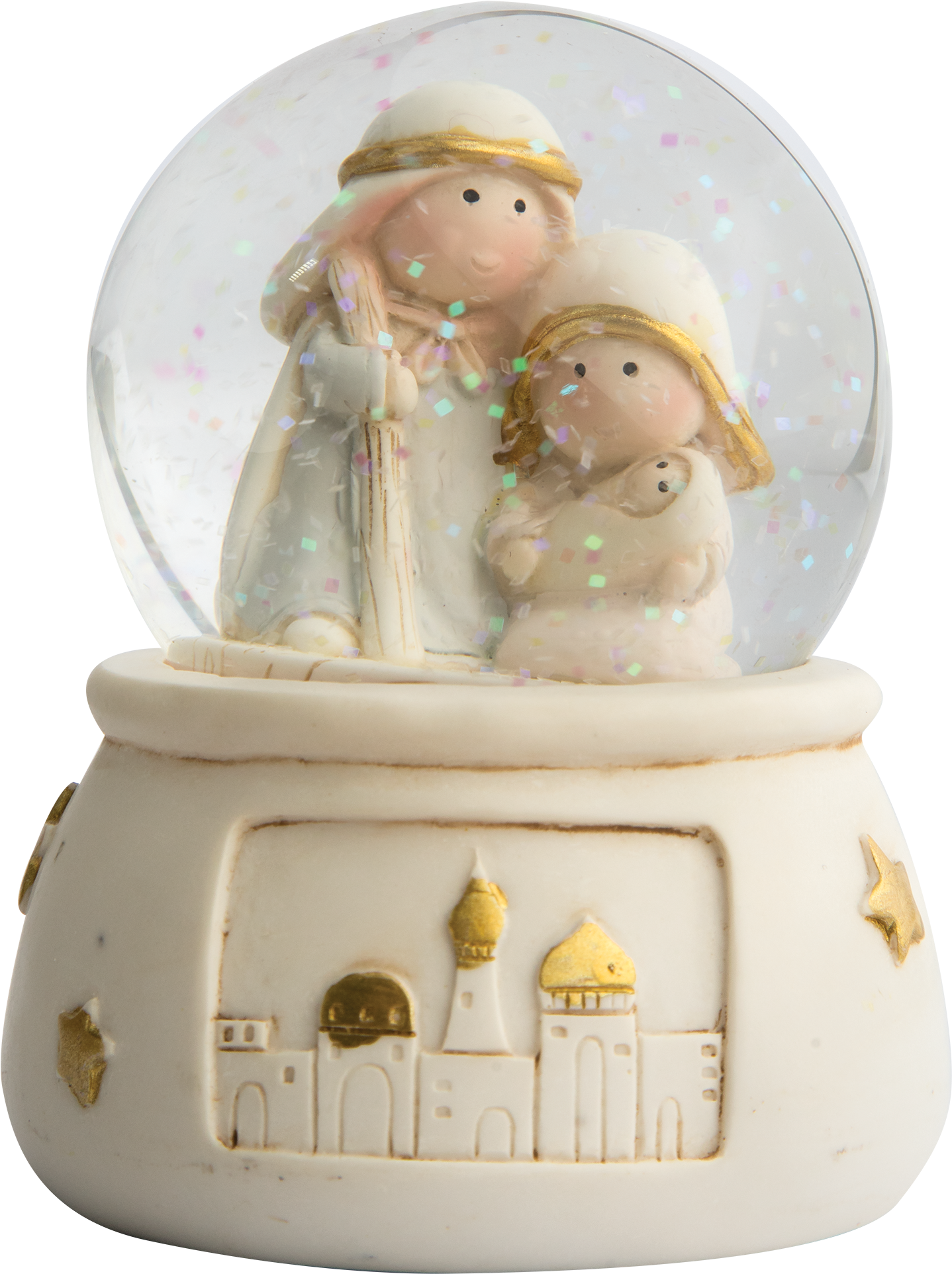 Children's Nativity Snow Globe Mary Holding Baby Jesus - Figurine (2240x2240), Png Download