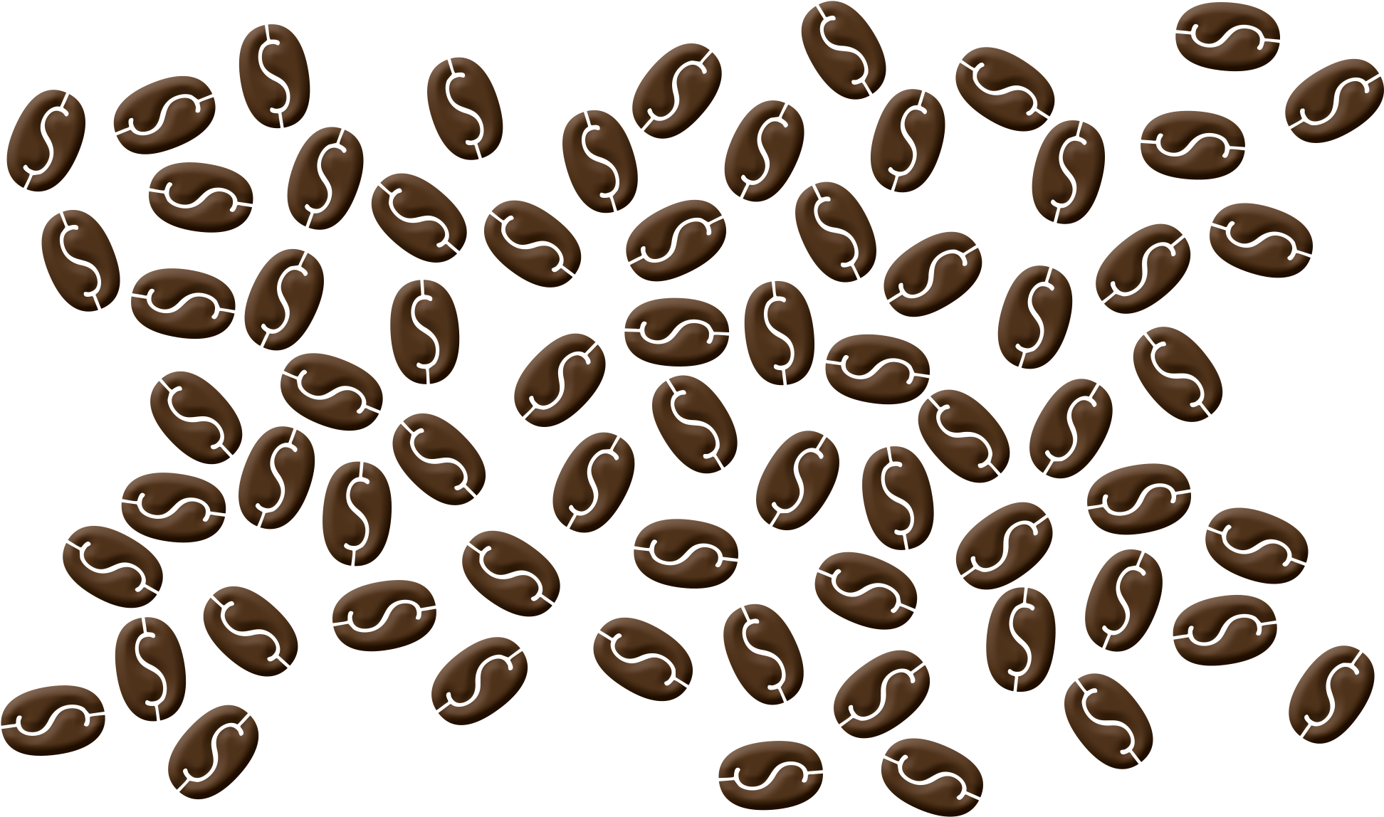 Dollar Sign Coffee Beans - Praline (2000x1200), Png Download