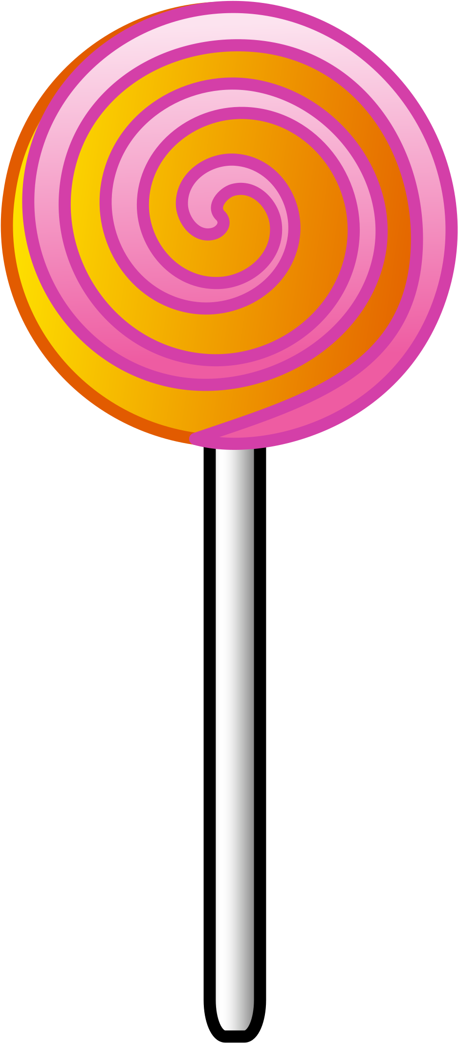 This Free Icons Png Design Of Striped Lollipop (3972x2400), Png Download