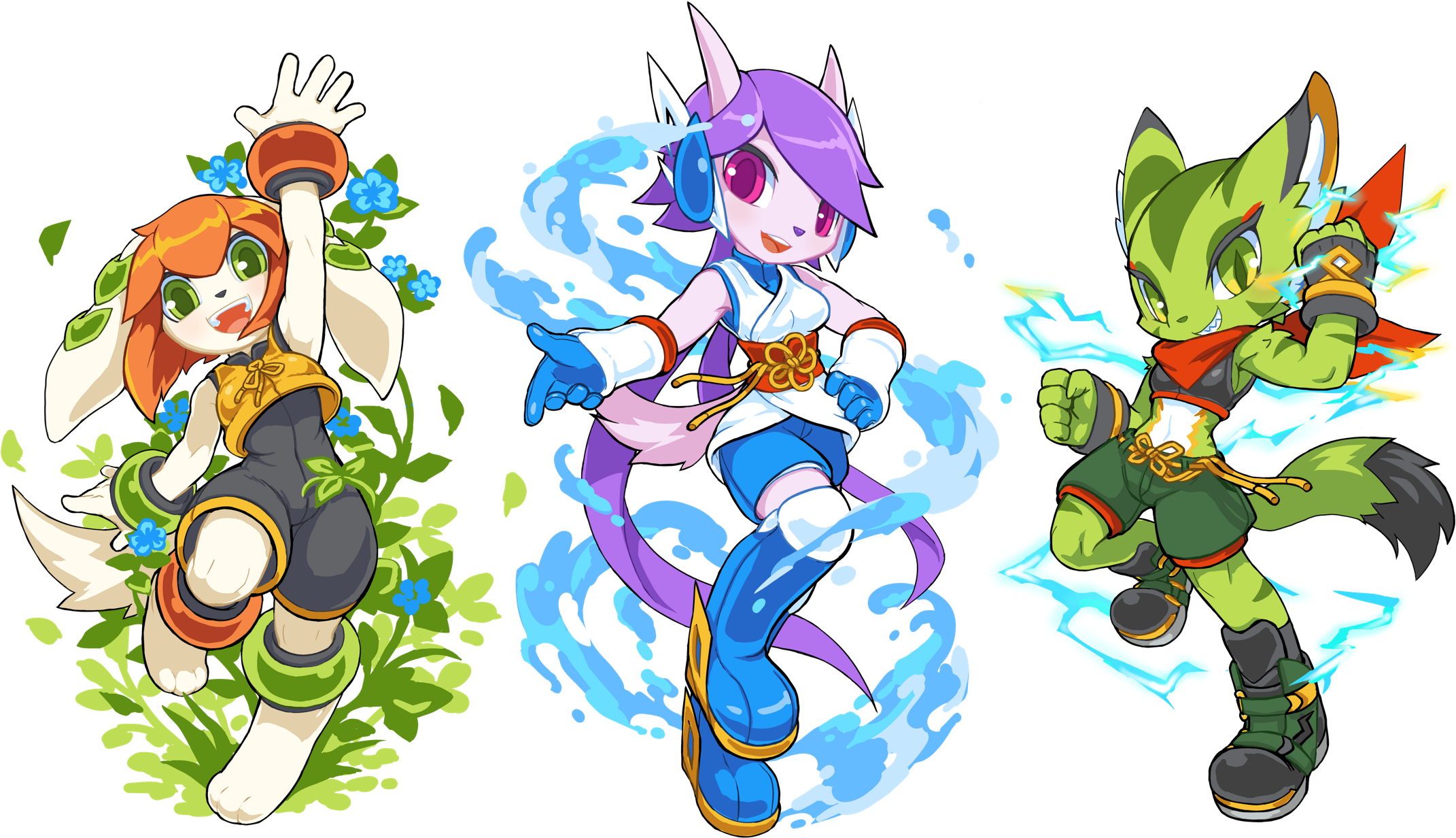 Freedom Planet Vertebrate Fictional Character Cartoon - Lilac Freedom Planet 2 (2230x1366), Png Download