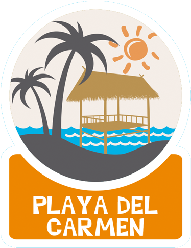 Playa Del Carmen Logo (382x499), Png Download